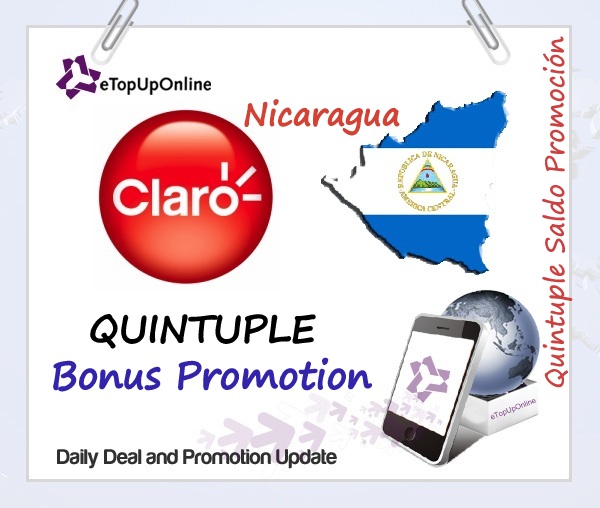 Claro Nicaragua Quintuple Saldo Promotion